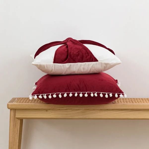 Housse de coussin Noël 3D velours 4