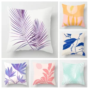 Housse de coussin tropical pastel Housse de coussin tropical pastel 1