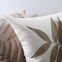 Housse de coussin imprimée de feuillage Housse de coussin imprimée de feuillage 3