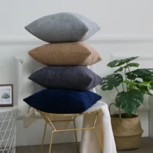 Housse de coussin velours côtelé multi taille et couleurs Housse de coussin velours côtelé multi taille et couleurs 3