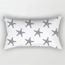 Housse de coussin scandinave géométrique gris 30x50cm 18