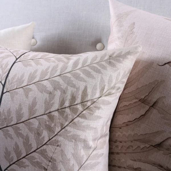 Housse de coussin imprimée de feuillage Housse de coussin imprimée de feuillage 2