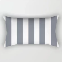 Housse de coussin scandinave géométrique gris 30x50cm 3