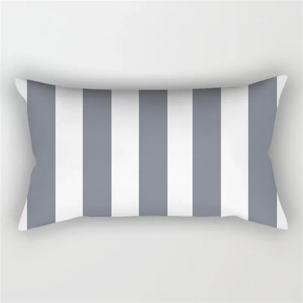 Housse de coussin scandinave géométrique gris 30x50cm 3