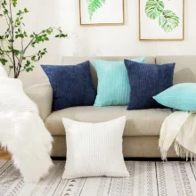 Housse de coussin velours côtelé multi taille et couleurs Housse de coussin velours côtelé multi taille et couleurs 5