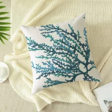 Housse de coussin Corail bleu Housse de coussin Corail bleu 2