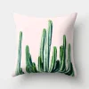 Housse de coussin nature plantes tropicales et cactus déco 10