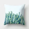 Housse de coussin nature plantes tropicales et cactus déco 13