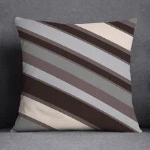 Housse de coussin scandinave géométrique beige et bleu Housse de coussin scandinave géométrique beige et bleu 3