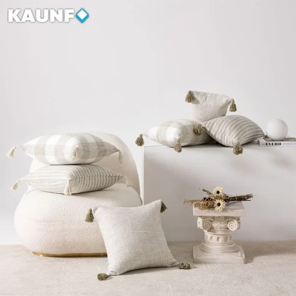 Housse de coussin carreaux originaux 4