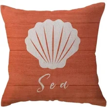 Housse de coussin aux motifs marin pour déco style bord de mer Housse de coussin aux motifs marin pour déco style bord de mer 2