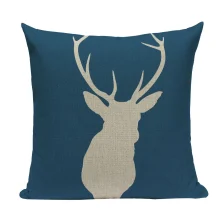 Housse de coussin scandinave motifs animaux géométriques élégants bleus. Housse de coussin scandinave motifs animaux géométriques élégants bleus. 15