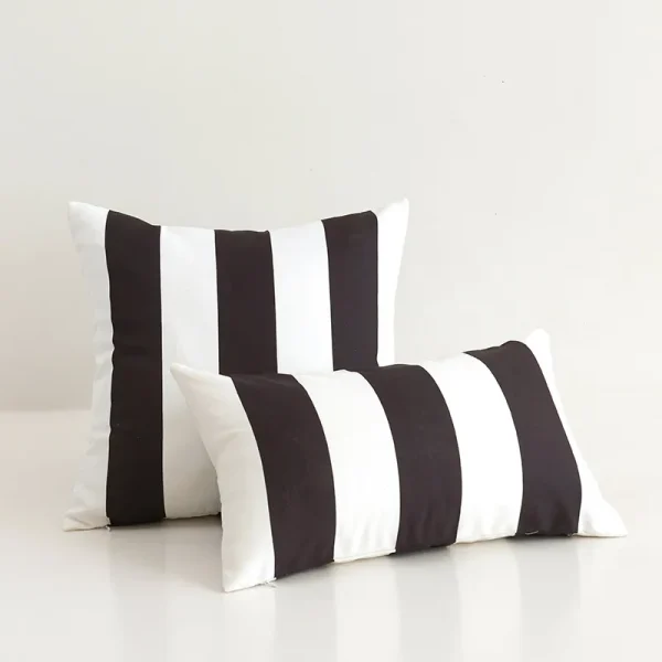 Housse de coussin modernes imperméables et élégantes zigzag colorées. 2