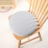 Coussin de chaise rond avec mousse à mémoire de forme déhoussable 2