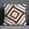 Housse de coussin moderne quatre couleurs classique géométrique 11