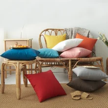 Housse de coussin modernes colorées pour décoration extérieure élégante 2