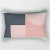 Housse de coussin moderne designs colorés abstraits fleurs et motifs géométriques 29