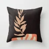 Housse de coussin modernes graphique paysage et cœur coloré 9