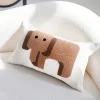 Housse de coussin broderie collection sable savane 9