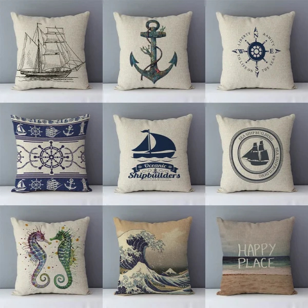 Housse de coussin happy place Housse de coussin happy place 1