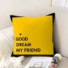 Housse de coussin modernes collection yellow best summer 18