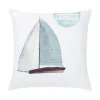 Housse de coussin marin phare mouettes montgolfières et voile 2