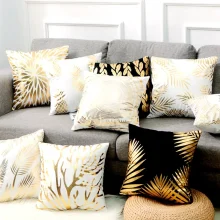 Housses de coussin brillantes les Dorées 2