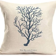 Housse de coussin marine bleue 3