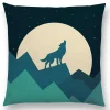 Housse de coussin animaux stylisés zèbre design et autre mammifère 7