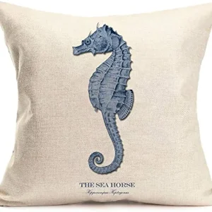 Housse de coussin marine bleue Housse de coussin marine bleue 2