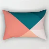 Housse de coussin moderne designs colorés abstraits fleurs et motifs géométriques 16