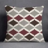 Housse de coussin moderne quatre couleurs classique géométrique 14