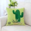 Housse de coussin nature collection bateau cactus 8