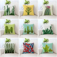 Housse de coussin nature collection bateau cactus Housse de coussin nature collection bateau cactus 1
