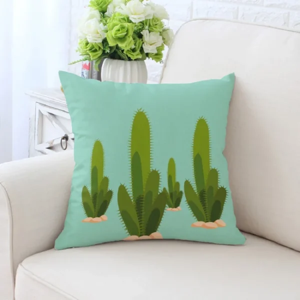 Housse de coussin nature collection bateau cactus Housse de coussin nature collection bateau cactus 3