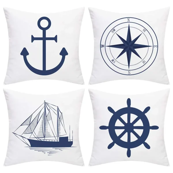 Housse de coussin navigation Mer 2