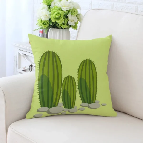 Housse de coussin nature collection bateau cactus Housse de coussin nature collection bateau cactus 2