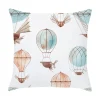 Housse de coussin marin phare mouettes montgolfières et voile 13