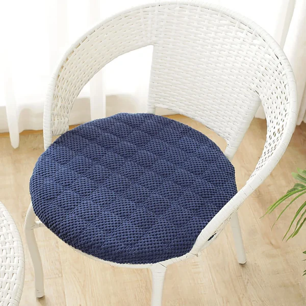 Coussin de chaises en velours côtelé antidérapant et déhoussable 40cm 2