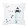 Housse de coussin marin phare mouettes montgolfières et voile 6