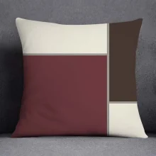 Housse de coussin moderne quatre couleurs classique géométrique Housse de coussin moderne quatre couleurs classique géométrique 2