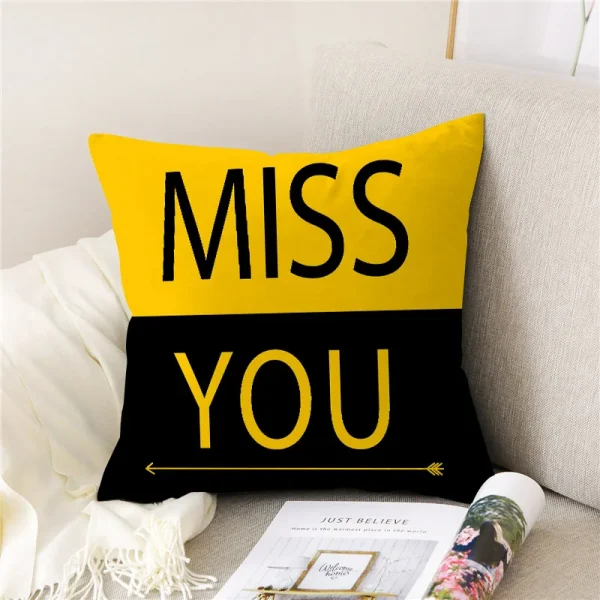 Housse de coussin modernes collection yellow best summer 2