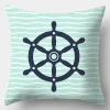 Housse de coussin marin ancre marine baleine et gouvernail 3