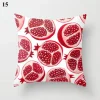 Housse de coussin love élégante fruit rouge et coeur d'amour 10