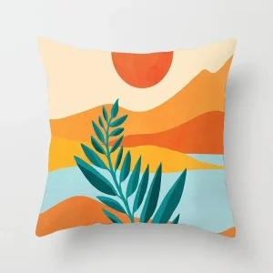 Housses de coussin modernes graphique sunset beach Housses de coussin modernes graphique sunset beach 1