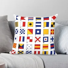 Housse de coussin mosaïque et alphabet des drapeaux du monde Housse de coussin mosaïque et alphabet des drapeaux du monde 1