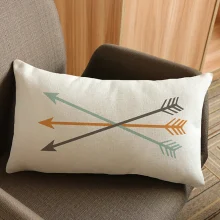 Housse de coussin scandinave noire avec motif de flèches Housse de coussin scandinave noire avec motif de flèches 5