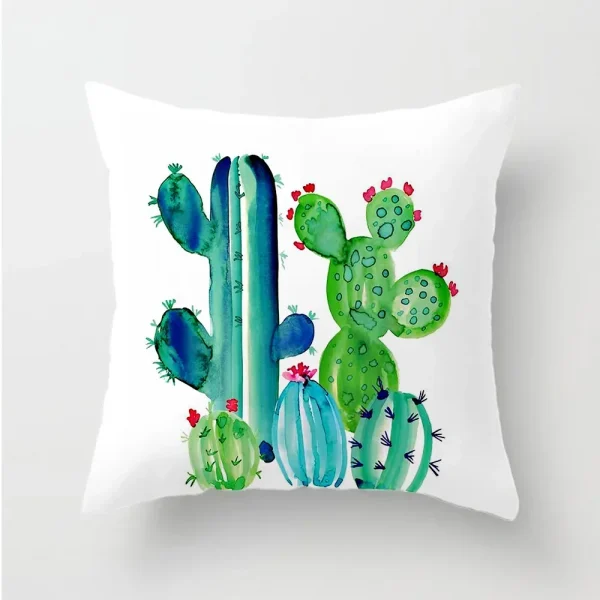 Housse de coussin nature le paradis de cactus Housse de coussin nature le paradis de cactus