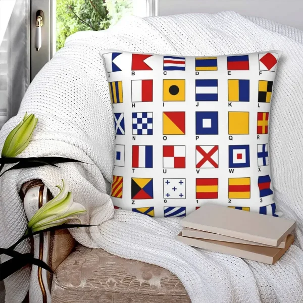 Housse de coussin mosaïque et alphabet des drapeaux du monde Housse de coussin mosaïque et alphabet des drapeaux du monde 2