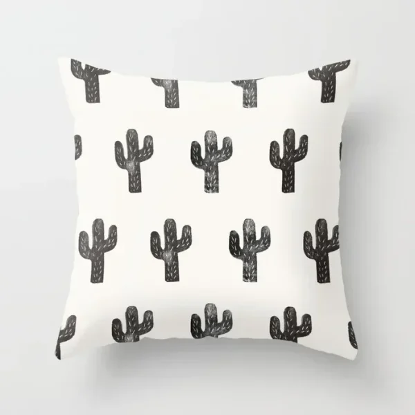 housse de coussin paradis de cactus